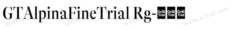 GTAlpinaFineTrial Rg字体转换